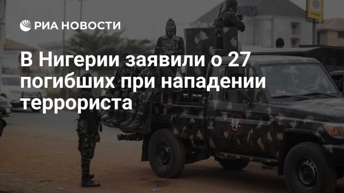 В Нигерии заявили о 27 погибших при нападении террориста