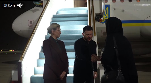 Зеленский прилетел в Арабские Эмираты
