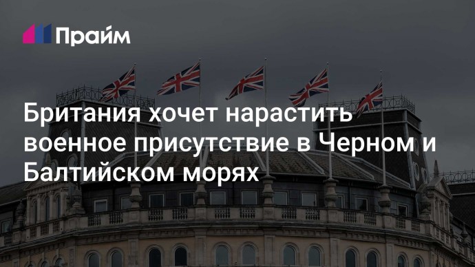 Британия хочет нарастить военное присутствие в Черном и Балтийском морях