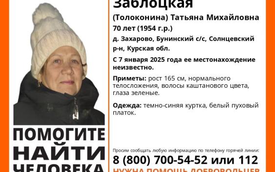 В Курской области с Рождества не могут найти пропавшую пенсионерку