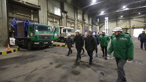 Дмитрий Патрушев ознакомился с работой завода по энергетической утилизации отходов в Рудневе