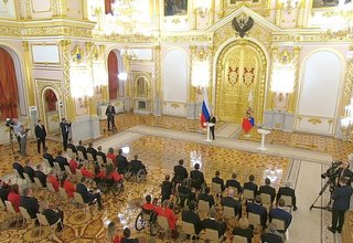 Церемония вручения государственных наград победителям ХVII Паралимпийских летних игр