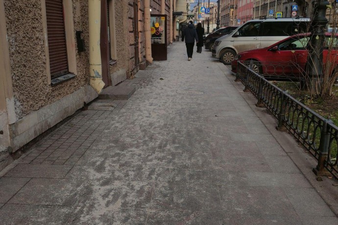 В Петербурге засыпали солью дороги, не дожидаясь снегопада