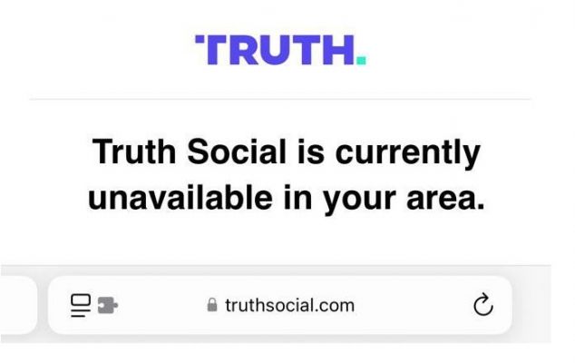 Социальная сеть Дональда Трампа Truth Social заблокирована на территории Украины