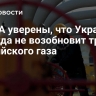 В США уверены, что Украина никогда не возобновит транзит российского газа