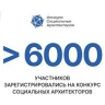 Более 6 тыс заявок поступило на "Конкурс социальных архитекторов"