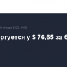 Brent торгуется у $ 76,65 за баррель