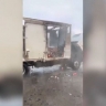 В Приморье на трассе сгорел грузовик