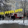 К торговому центру на улице Московской в Пензе стянулись пожарные машины