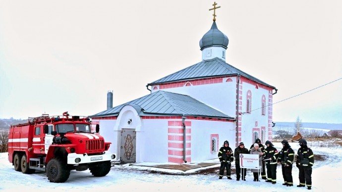 Воловские спасатели ликвидировали «условное возгорание» в храме