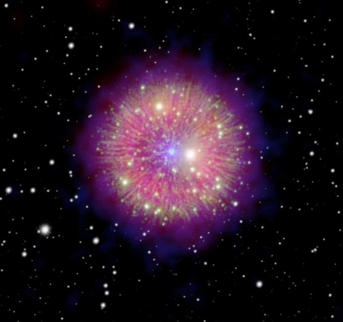 ESA опубликовало изображение эха 800-летнего взрыва ESA опубликовало изображение эха 800-летнего взрыва