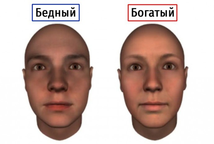 Исследование показало, что люди с узкими лицами считаются более богатыми, чем с широкими чертами лиц Исследование показало, что люди с узкими лицами считаются более богатыми, чем с широкими чертами лиц
