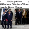 New York Times: «Си Цзиньпин возмущен критикой Китая в связи с войной на Украине».
